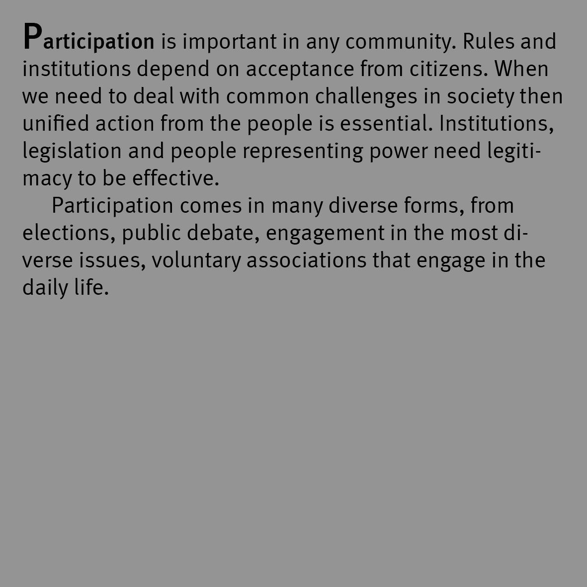 participation